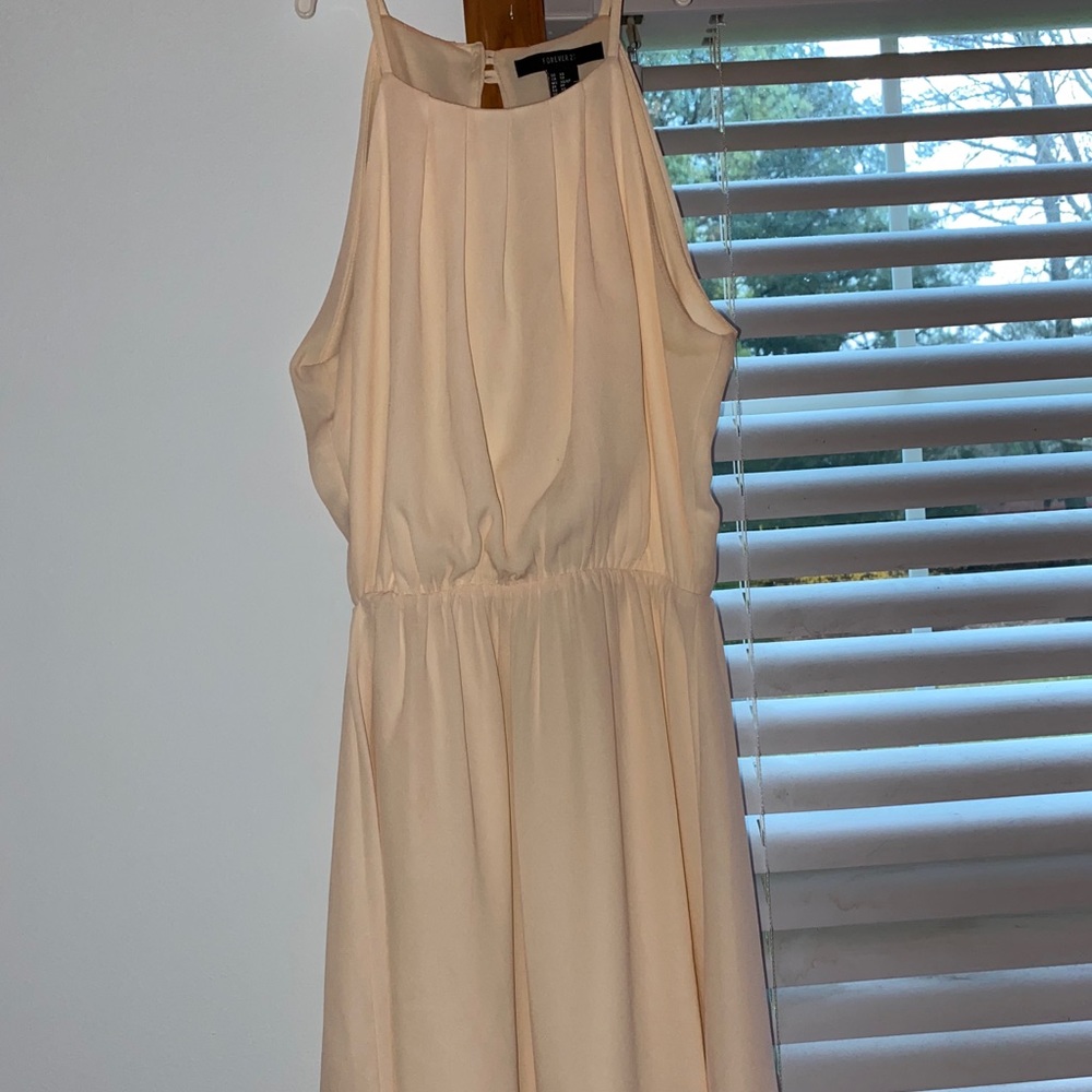 Short light pink dress